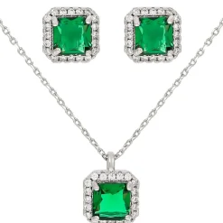 Schmuckset - Emerald Zirkonia