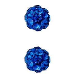 Silber Ohrstecker - Aqua