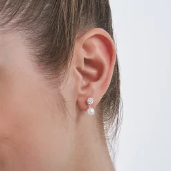 Silber Ohrstecker - Pearls