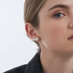 Silber Ohrstecker - Perlen