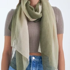 Tuch - Pleated Green