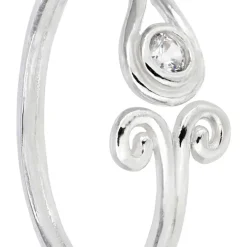 Zehenring - Zirconia Swirl